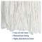 Boardwalk Cut-End Wet Mop, White, Rayon, BWK2024REA BWK2024REA - alternate 4